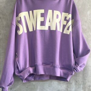 hoodie morado letrero
