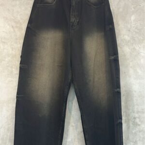 pantalon negro/verde